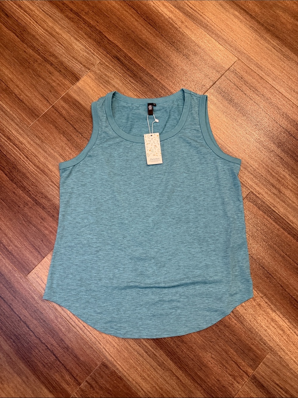 NWT Automet Sleeveless Heathered Teal Tank Top - Women